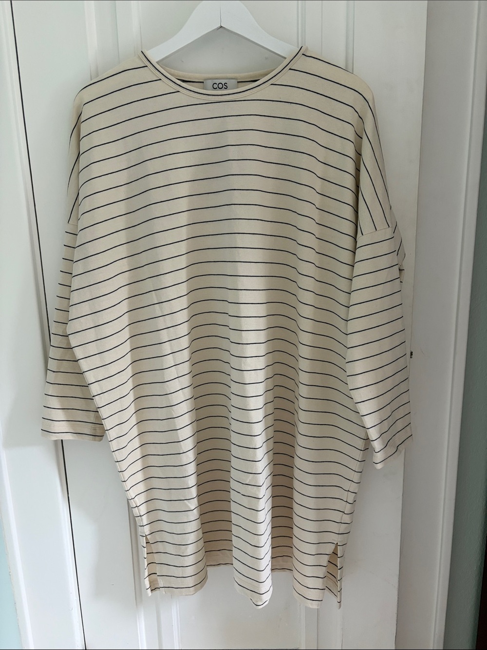 COS • Striped Oversized T-Shirt Dress (Size S)